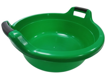 Таз круглий Консенсус, пластик, 40л, 57×23см, колір зелений