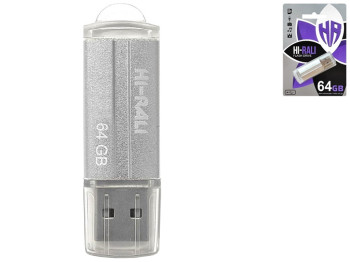 USB флеш-накопичувач Hi-Rali Corsair 64gb Колір Сталевий