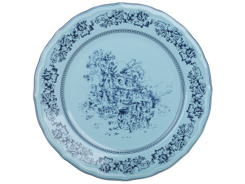 Тарілка Heritage Toile Collection порцеляна, бірюзового кольору, 27×2,5 см