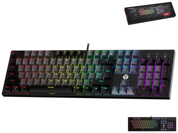 Клавіатура Ігрова Fantech ATOм мK886V2 Red Switch Колір Сiрий/Чорний