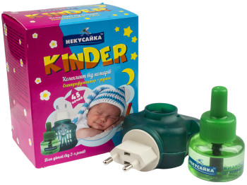 Комплект від комарів Некусайка Kinder "45 ночей" (фумігатор+рідина від комах) 30мл
