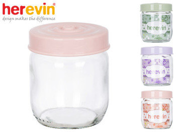 Банка скляна з пластиковою кришкою Herevin Helezon 425мл 44616