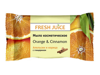 Мыло косметическое Fresh Juice "Orange & Cinnamon" апельсин и корица 75г