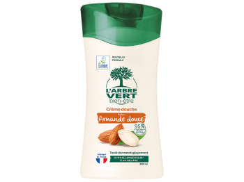 Крем-гель для душу L’Arbre Vert Sweet Almond, з ароматом солодкого мигдалю, 260 мл