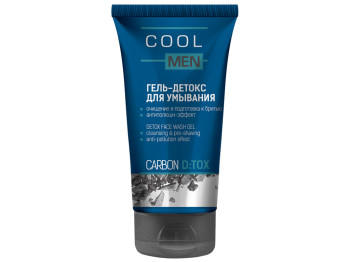 Гель-детокс для вмивання Cool Men Detox Carbon очищення і підготовка до гоління 150мл