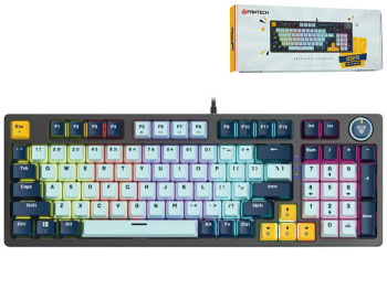 Клавіатура ігрова Fantech ATOM81 MK875V2 Red Switch, Колір SkyBlue