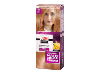 Крем-краска для волос Jee Cosmetics №8-34 карамельный блонд, стойкое окрашивание, 130 мл