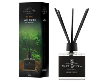 Ароматизатор жидкий для дома/офиса Tasotti Reed diffuser, Amber Wood, , 100мл