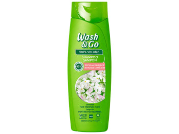 Шампунь Wash and Go 100% Volume з екстрактом жасмину, для нормального волосся, 200 мл