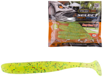 Приманка силиконовая виброхвост съедобная Select Easy Shad 3,5" col.050 90мм (цена за упаковку 5шт)