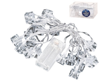 Гирлянда светодиодная Ice, разноцветная, 3м, 20led, 2AA