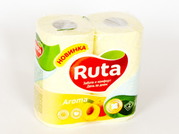 Бумага туалетная "Ruta Aroma" желтая двухсл. (цена за уп. 4 рулона)