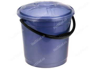 Відро R plastic фіолетове, з кришкою, 10л