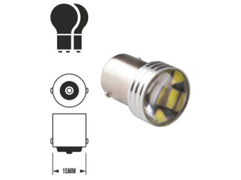 Лампа PULSO габаритна LED 1156, 15SMD-7020, 12v, 1,5w, 142lm White (ціна за 1шт) (LP-151426)