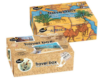 Салфетки бумажные в коробке Silken Travel Box, 2слоя, 100шт