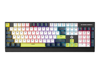 Клавиатура игровая Fantech ATOM104S MK878S Mori, проводная, Red Switch, RGB подсветка, ENG, синий