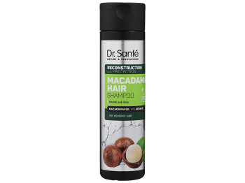 Шампунь для волосся Dr. Sante Macadamia Hair, з олією макадамії та кератином, 250мл