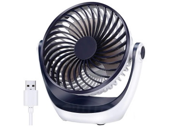 Настільний вентилятор, USB, 1200mah