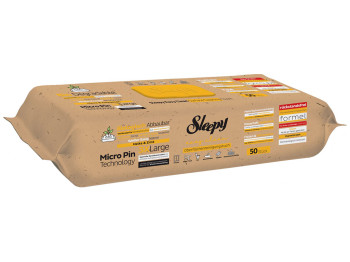 Серветки вологі для прибирання Sleepy Easy Clean, з білим оцтом, біорозкладні, 30x22см, 50шт