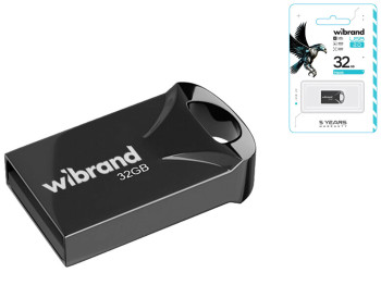 USB флеш-накопичувач Wibrand 32gb Hawk Колір Чорний