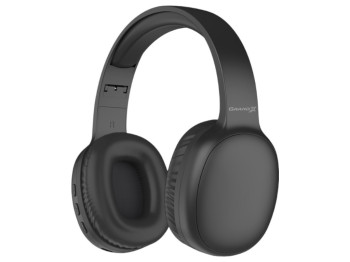 Навушники Grand-X GB-11B, закриті з мікрофоном, комбіноване підключення, екошкіра, колір чорний
