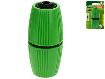 Ремонтный соединитель для шланга Emipro пластиковый зеленый, 1/2"-3/4"