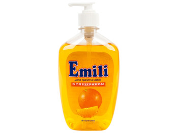 Рідке мило з гліцерином "Emili" "Апельсин" 500гр дозатор