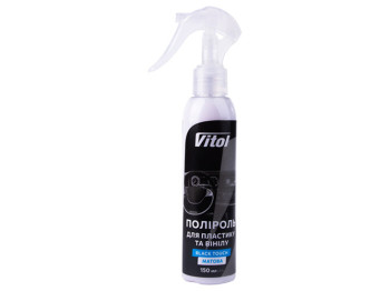 Поліроль для пластику та вінілу Vitol Black Touch, матова, 150мл