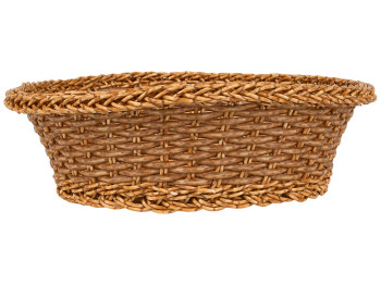 Кошик плетений Country style, поліротанг, круглий, 24 см
