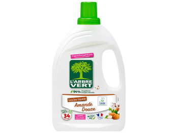 Гель для стирки L’Arbre Vert Sweet Almond, концентрат, 34 стирки, 1,53 л