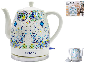 Чайник електричний Sokany Мозаїка, 1,5л, 1000Вт
