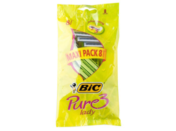 Станки для гоління Bic "Pure 3 lady" 3 леза (ціна за набір 8шт)