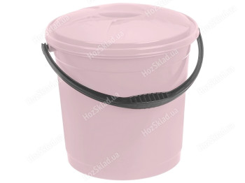 Відро R plastic пудра, з кришкою, 15л