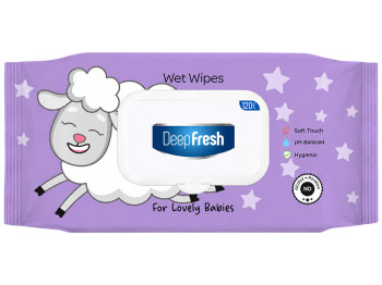 Серветки вологі DeepFresh Lovely Babies Little Lamb, 120шт