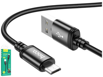 Кабель USB Hoco X89 Wind Micro 2.4A, Чорний