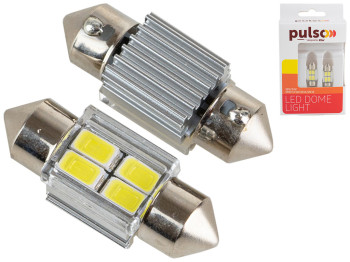 Лампа Pulso софітні LED SV8.5 T11x31мм, 4 SMD-5730, 9-18v, 130Lm (ціна за 2шт) (LP-62031)