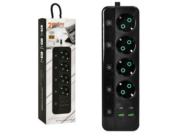 Удлинитель, 3м (4р 2USB 2PD с выключателем) 30,5х8,8х7,6см