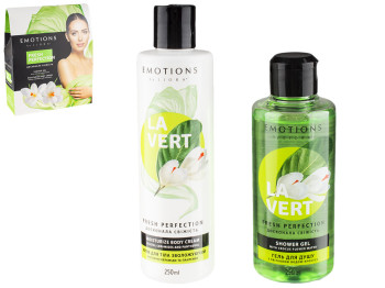 Набір косметичний Liora emotions "Fresh Perfection" (гель для душу 250мл+крем для тіла 250мл)