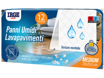 Влажные салфетки для пола IRGE Casa Panni Umidi, 20х25.5 см, 12 шт