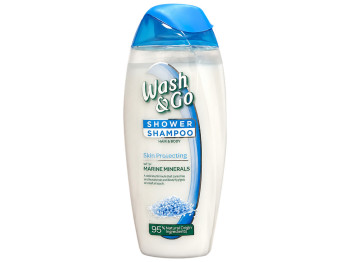 Шампунь-гель для душа Wash and Go 2 в 1, с морскими минералами, 250 мл