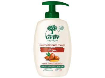 Крем-мило для рук L’Arbre Vert Argan, з дозатором, 300 мл
