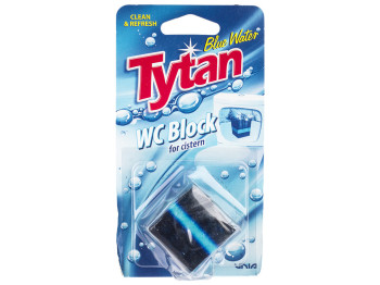 Таблетка для бачка унитаза Tytan WC Block Blue Water, голубая вода, 50 г