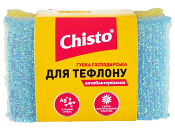 Губка-скребок Chisto для тефлону, антибактеріальна, 2шт