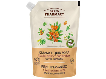 Рідке крем-мило для рук Green Pharmacy Обліпиха та липа, 460 мл