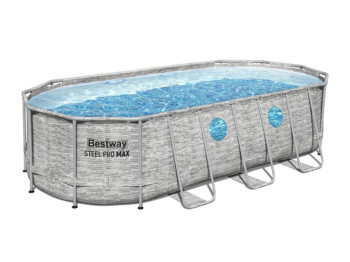 Бассейн каркасный овальный Power Steel. Bestway 56716