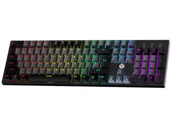 Клавіатура Fantech Atom MK886V2, механічна, провідна, blue switch, підсвічування, 434×126×34мм