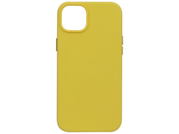 Чехол Leather Case для iPhone 14 Цвет Canary yellow
