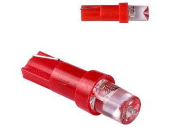 Лампа Pulso габаритна LED T5/1SMD-3030, 12v, 0.5w, 3lm Red (LP-120318)