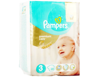 Підгузки Pampers "Prem. Care Midi" (5-9 кг) 20шт