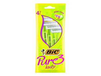 Станки для гоління Bic "Pure 3 lady" 3 леза (ціна за набір 4шт)
